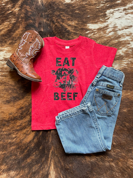 Kids Eat Beef Tee RTS
