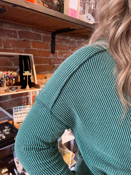 Hunter Ribbed Boat Neck Long Sleeve RTL-8452A5