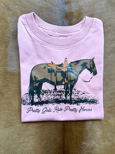 Kids Pretty Girls Ride Pretty Horses Mauve RTS