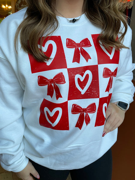 Checkered Heart Crewneck RTS