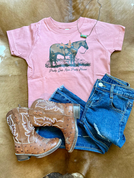 Kids Pretty Girls Ride Pretty Horses Mauve RTS