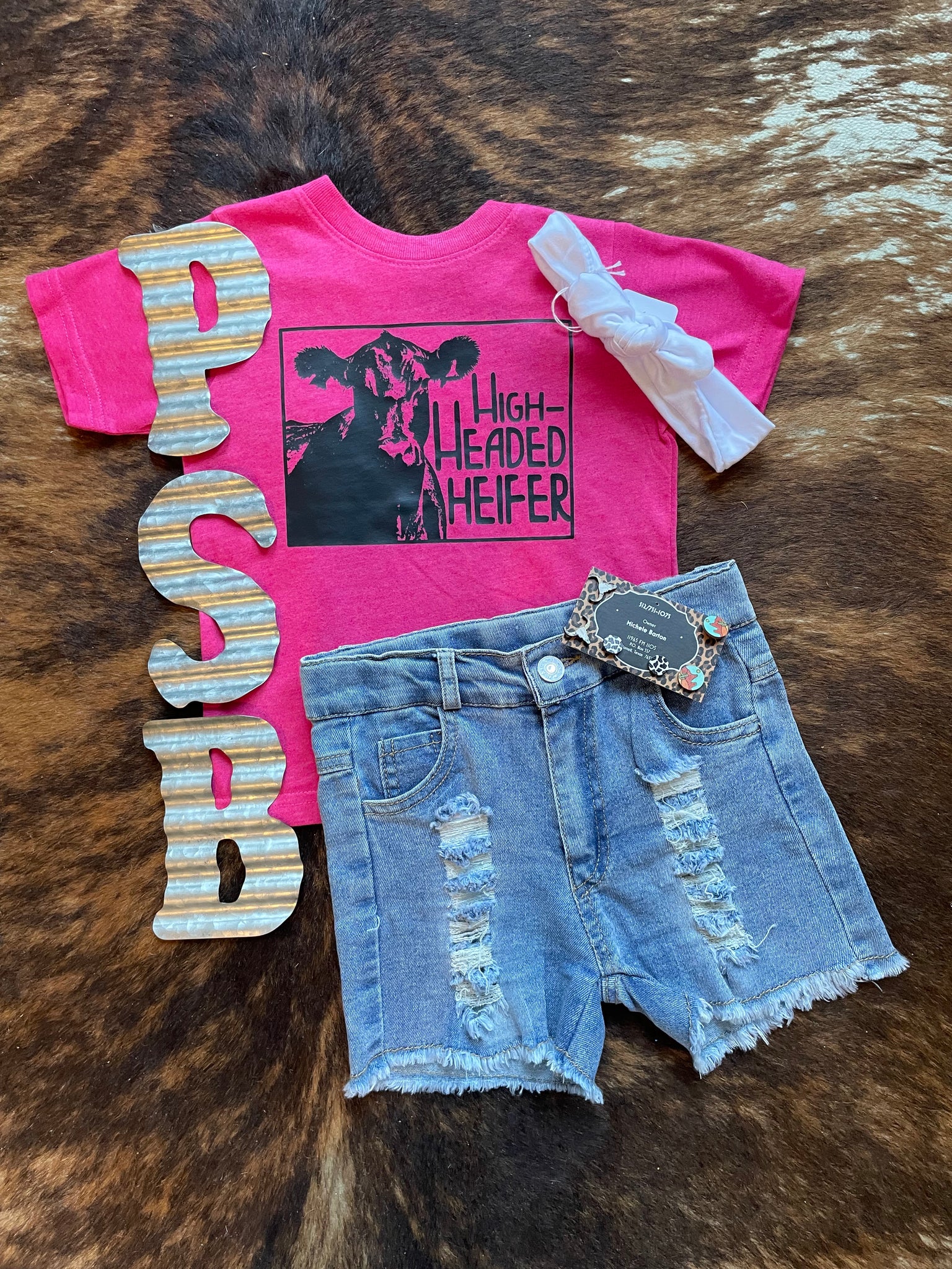 Kids High Headed Heifer Tee RTS