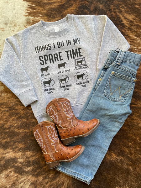 Kids Spare Time Crewneck RTS