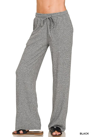 Black Drawstring Pants HP-2344Y