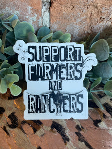 Support Farmers & Ranchers Sticker