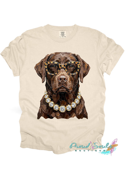 Glam Chocolate Lab Tee PO