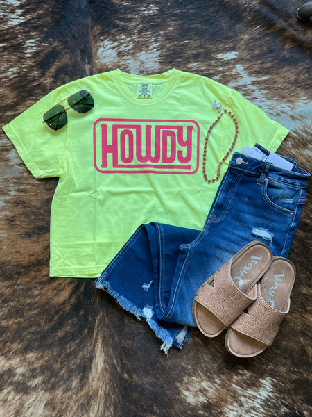 Neon Howdy Tee RTS