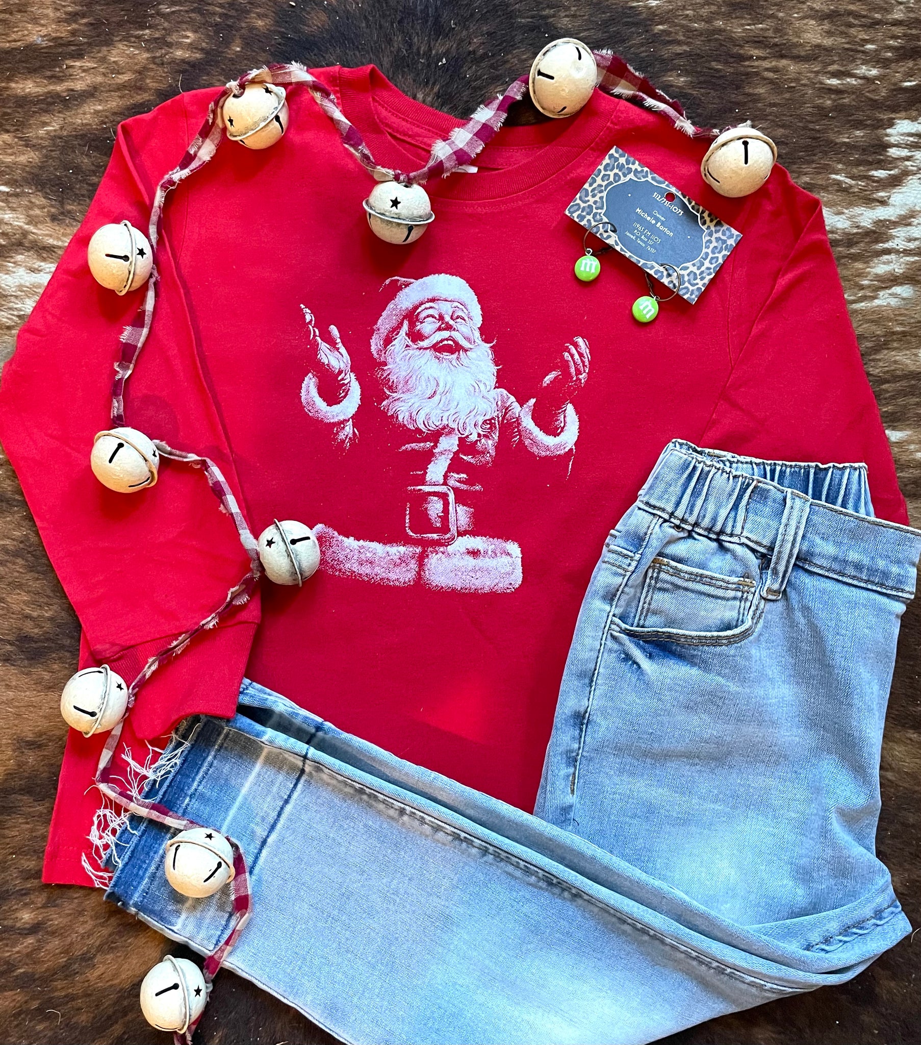 Kids Vintage Santa Tee RTS