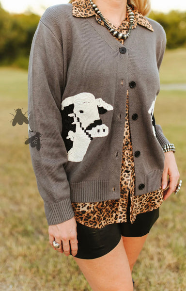 Cattle Cardi *Black Baldy