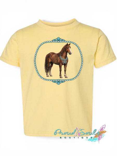 Kids Turquoise Red Mare PO