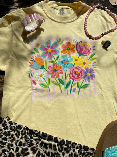 Spring Vibes Floral Tee RTS