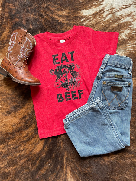 Kids Eat Beef Tee RTS