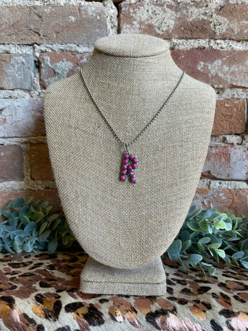 Pink Letter Necklaces