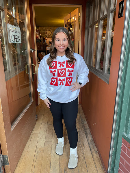 Checkered Heart Crewneck RTS