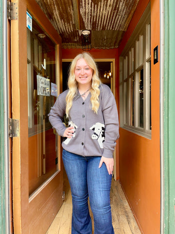 Cattle Cardi *Black Baldy