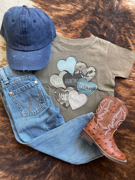 Boys Valentine Hearts Tee RTS