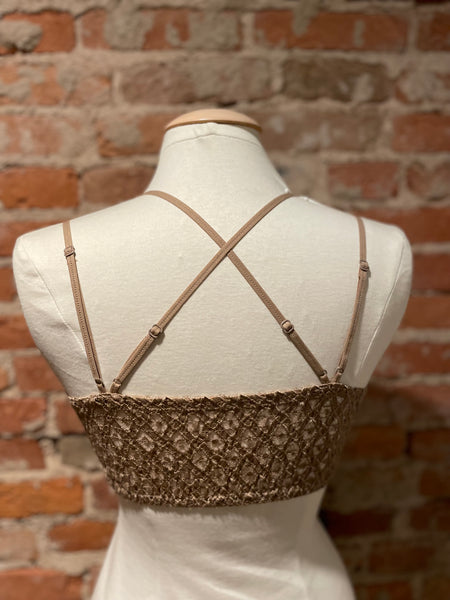 Cocoa Crochet Lace Bralette FT0918