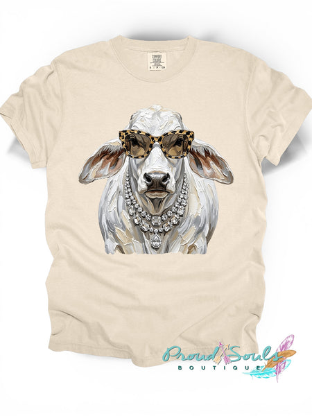 Western Glam Grey Brahman Tee PO