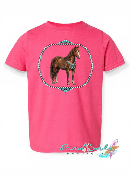 Kids Turquoise Red Mare PO