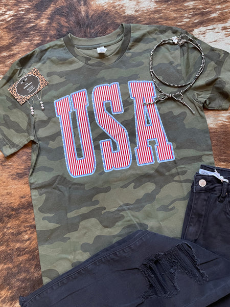 Camo USA Tee RTS