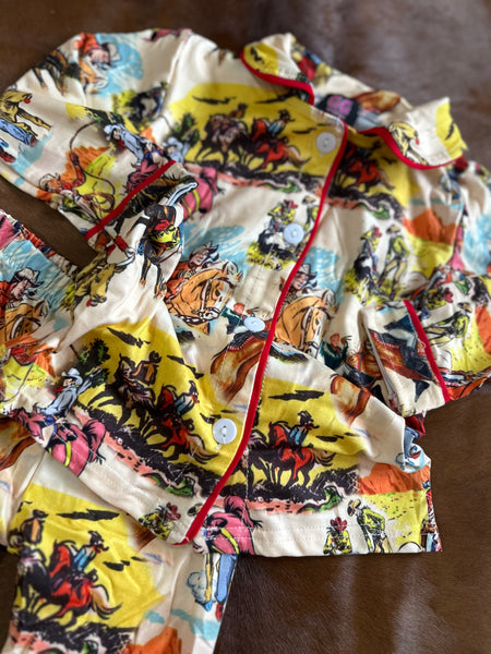 Kids Vintage Western PJ Set