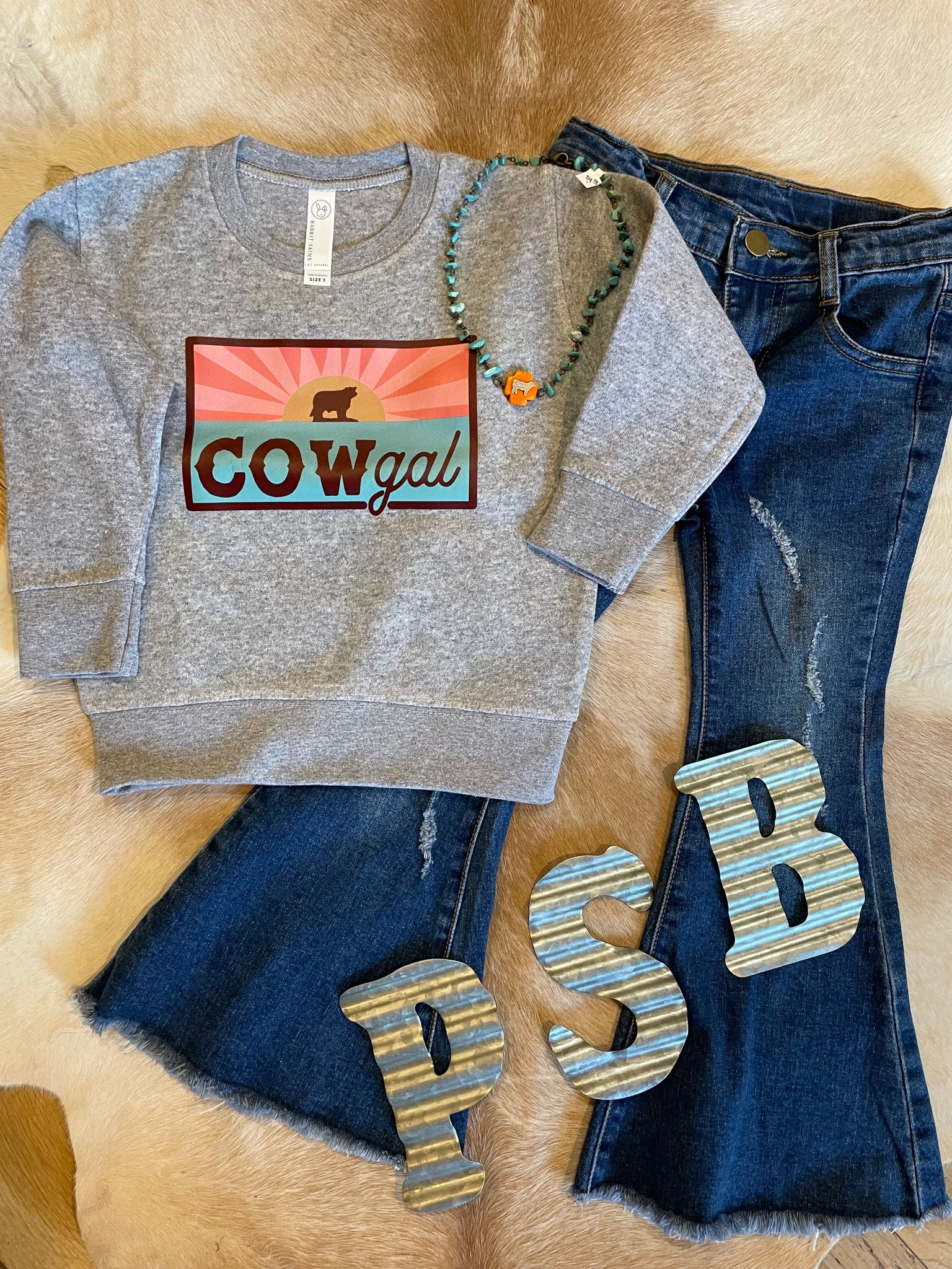 Kids Cowgal Crewneck