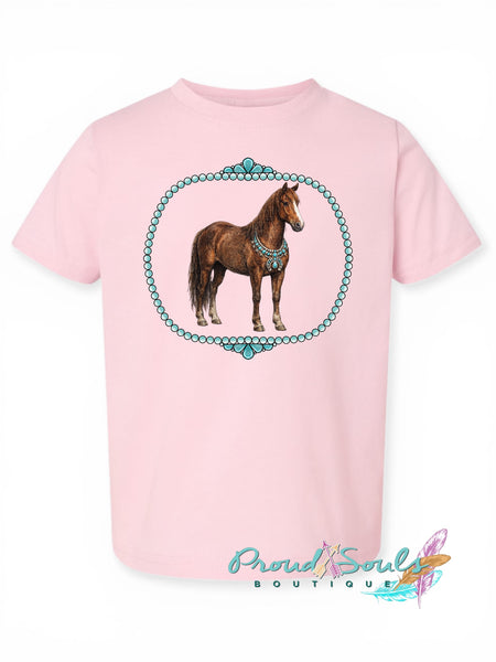 Kids Turquoise Red Mare PO