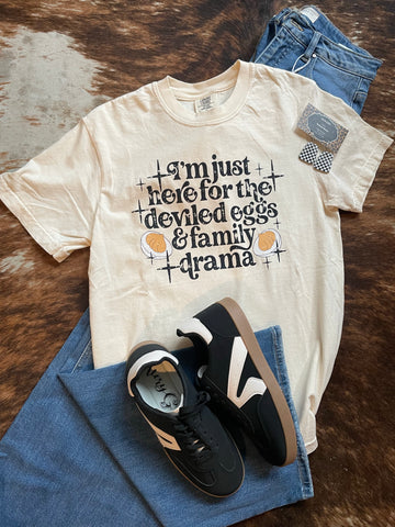Deviled Eggs & Drama Tee RTS