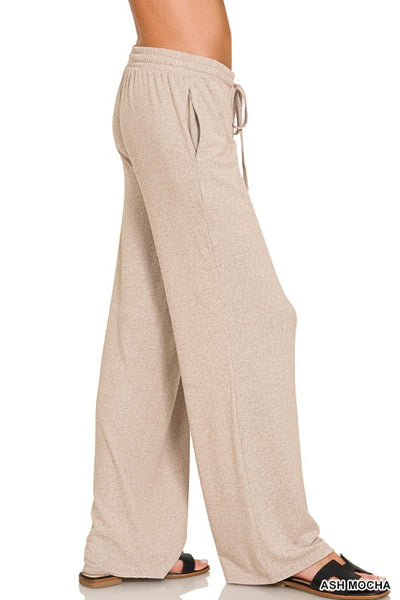 Ash Mocha Drawstring Pants HP-2344Y