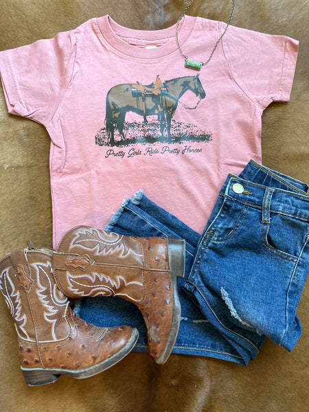 Kids Pretty Girls Ride Pretty Horses Mauve RTS