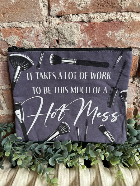 Hot Mess Makeup Bag (R)
