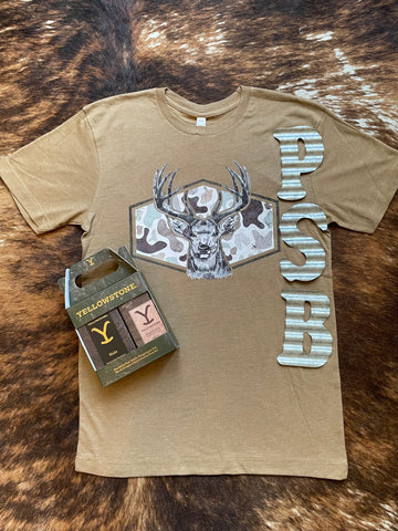 Camouflage Buck Tee RTS