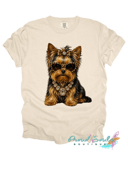 Glam Yorkie Tee PO