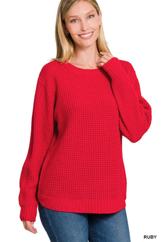 Ruby Waffle Sweater TW3416D4