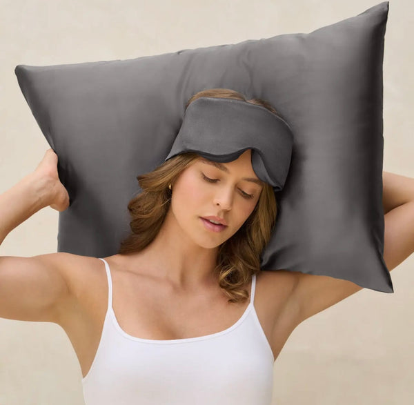 Charcoal Contour Pillow Eye Mask