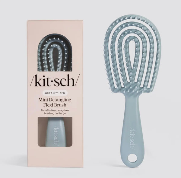 Mini Haze Blue Detangling Flexi Brush