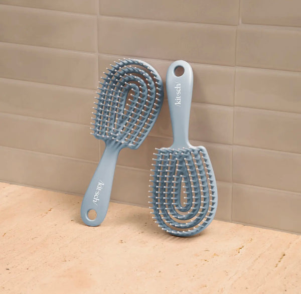 Mini Haze Blue Detangling Flexi Brush