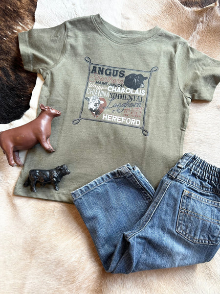 Olive Breeds of Cattle Tee