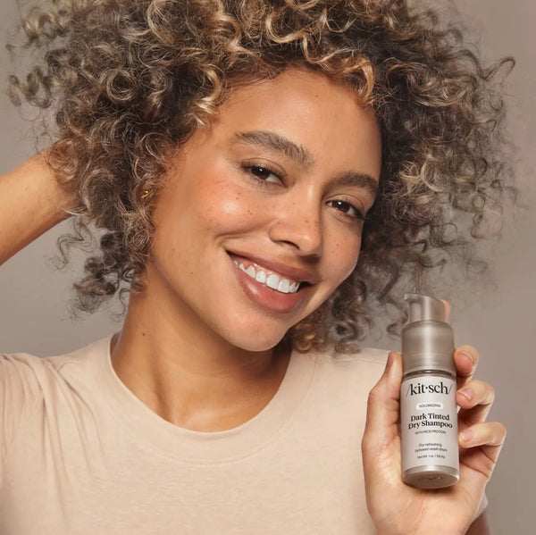 Volumizing Rice Protein Dry Shampoo-Dark Tinted 1 oz