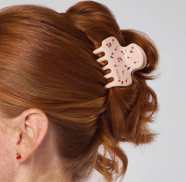 Recycled Plastic Medium Cloud Clip - Cherry Print