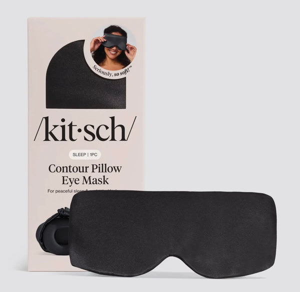 Charcoal Contour Pillow Eye Mask