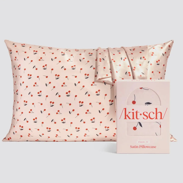 Standard Satin Pillowcase - Cherry