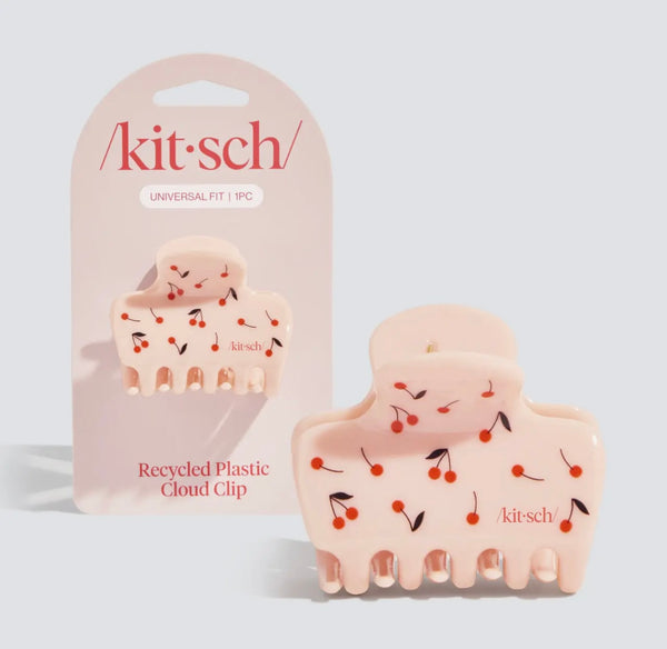 Recycled Plastic Medium Cloud Clip - Cherry Print