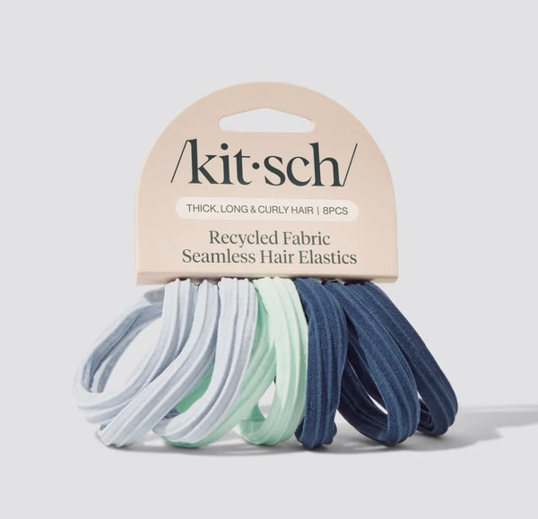 Recycled Seamless Hair Elastics 8pc Set - Garden Bouquet