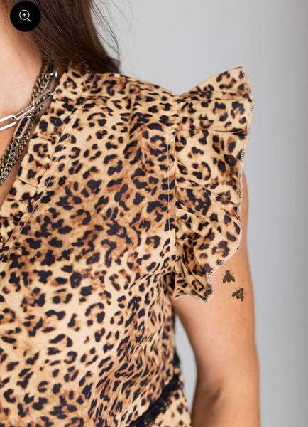 Llano Lace Leopard Top