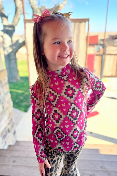 Kids Struck by Cupid Mesh Top