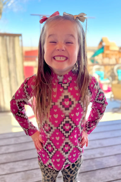 Kids Struck by Cupid Mesh Top