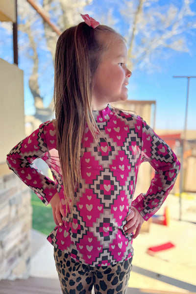 Kids Struck by Cupid Mesh Top