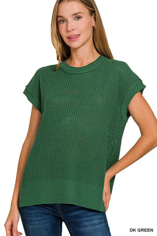 Dk Green Crewneck Sweater Vest TW-2508Y