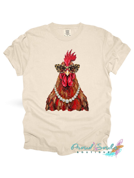 Glam Rooster Tee PO
